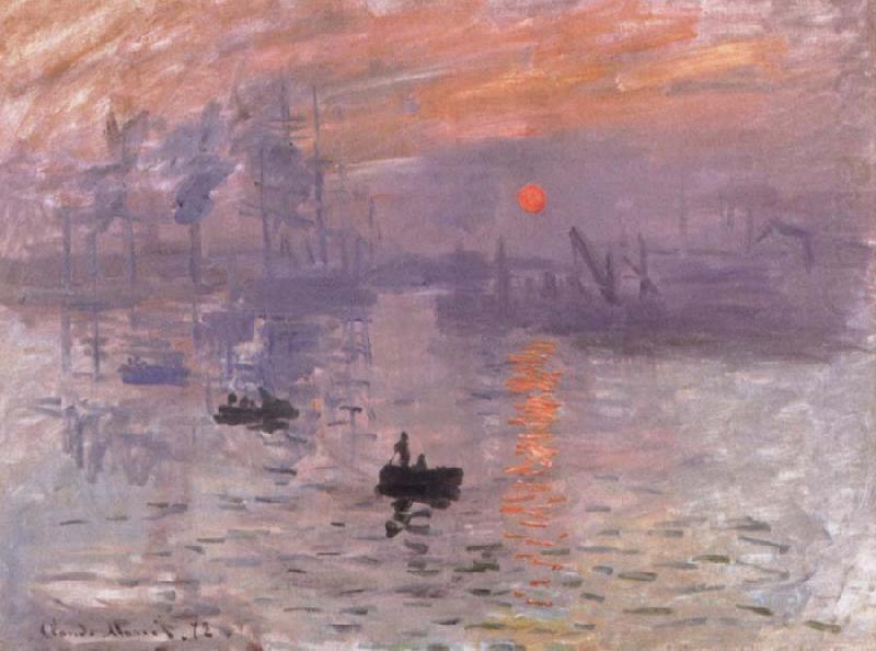 Claude Monet Impression Sunrise.Le Have china oil painting image